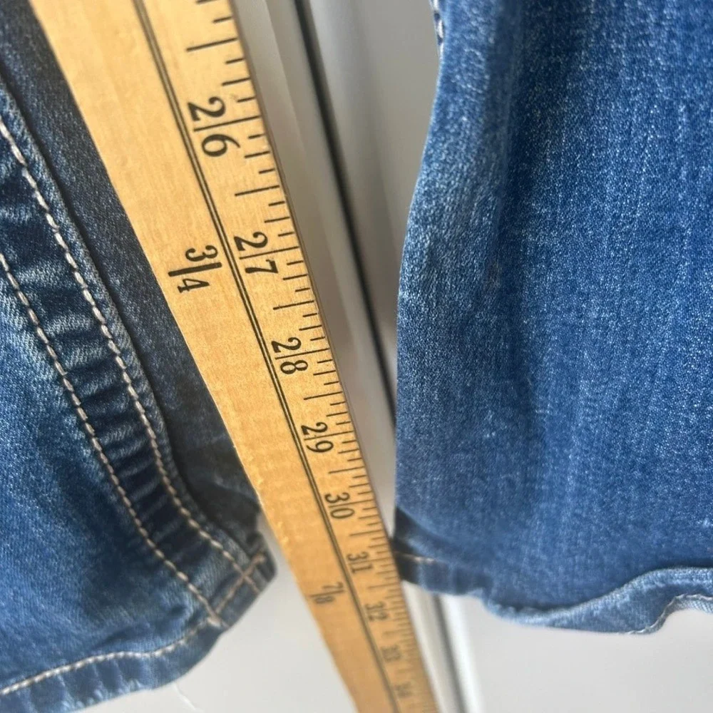 Miss Me Signature Rise Bootcut Jeans Dark Wash Embellished JP6241B Size 25